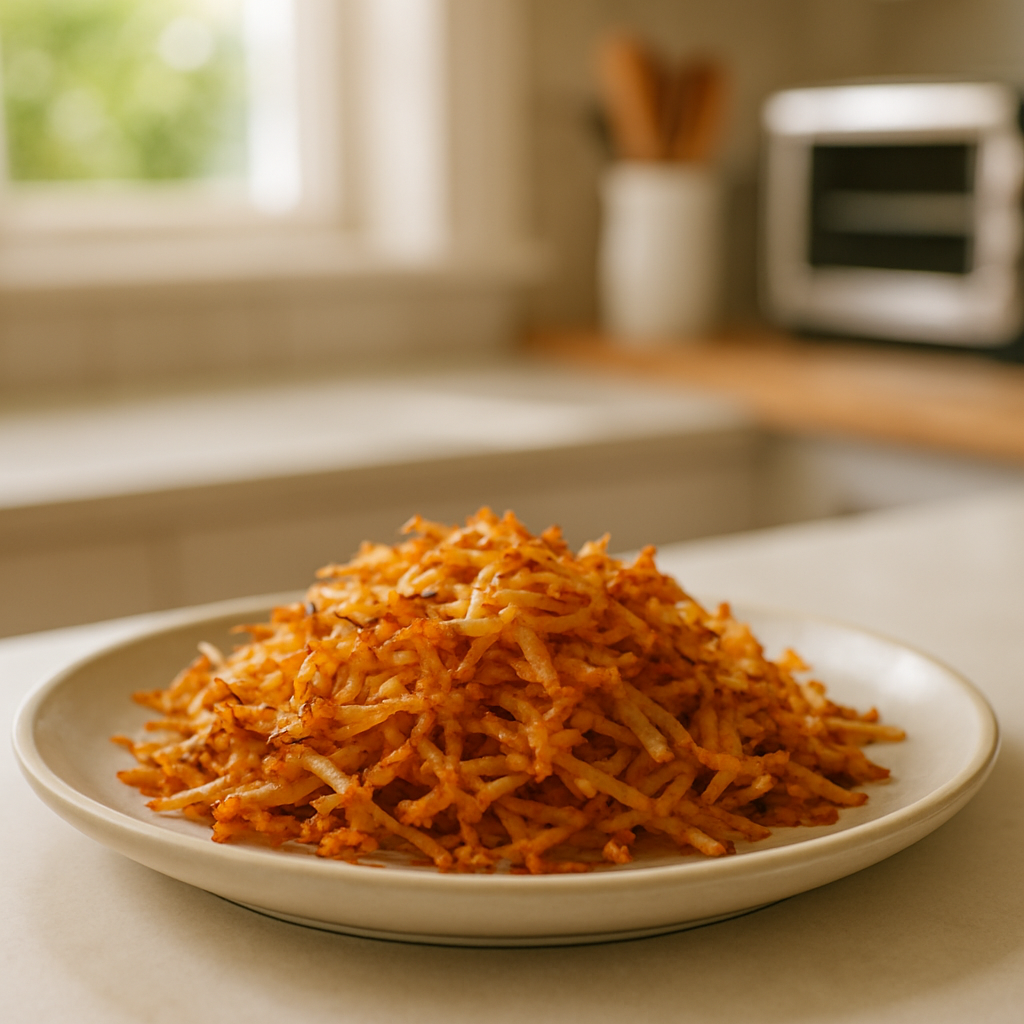 Toaster Oven Shredded Hash Browns